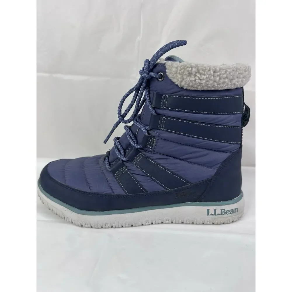 LL Bean Ultralight Insulated Pac Boots Women's Size 8 Snow Waterproof 518944